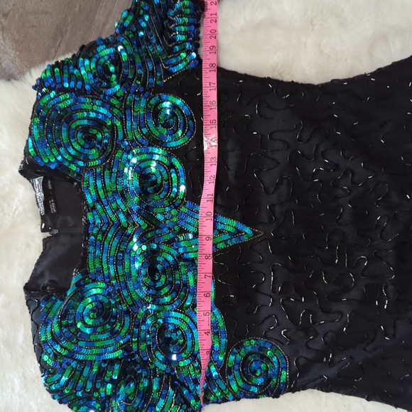 ROYAL FEELINGS Vintage Sequin Cocktail Top ~ Like New - Picture 12 of 15